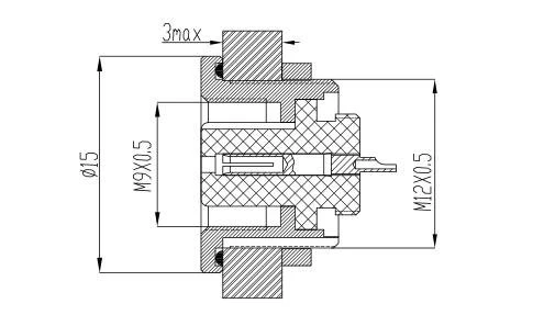 m9 thread size
