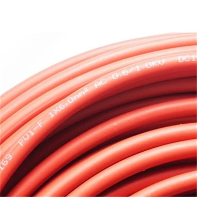 Customization Solar DC Cable 6mm2 Of Red Black